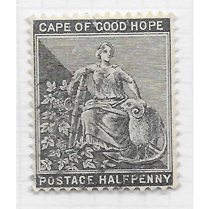 COGH 1882 HALF PENNY BLACK USED SG40