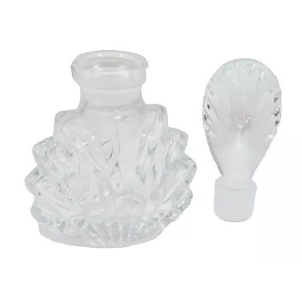 Glass Perfume Bottle with Oval Stopper 11.5 CM Ladies Gift Collectable Scent