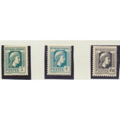 France Stamps Scott #477 To 491, Mint Hinged