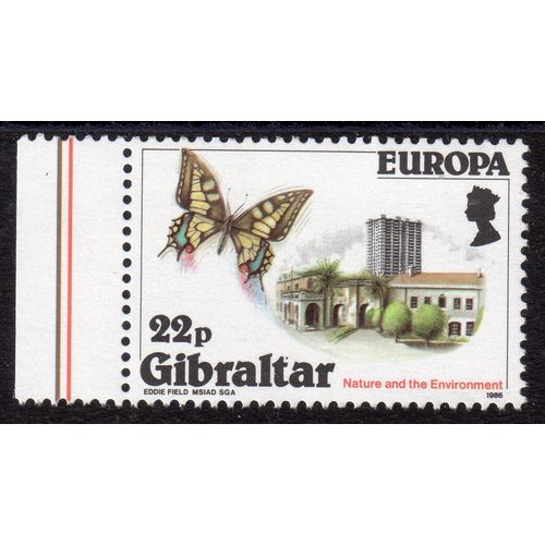 GIBRALTAR 1986 Sg532 22p Europa fresh un mounted mint (G99)