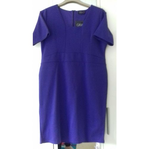 Purple Dress By Grace (House Of Fraser) - Size 18 - BNWT