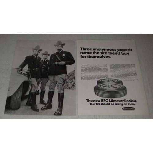 1970 B.F. Goodrich Lifesaver Radial Tires Ad - Experts