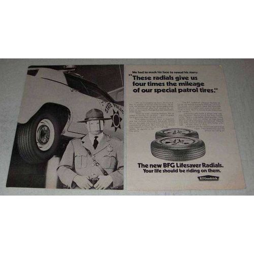 1970 B.F. Goodrich Lifesaver Radial Tires Ad - Patrol
