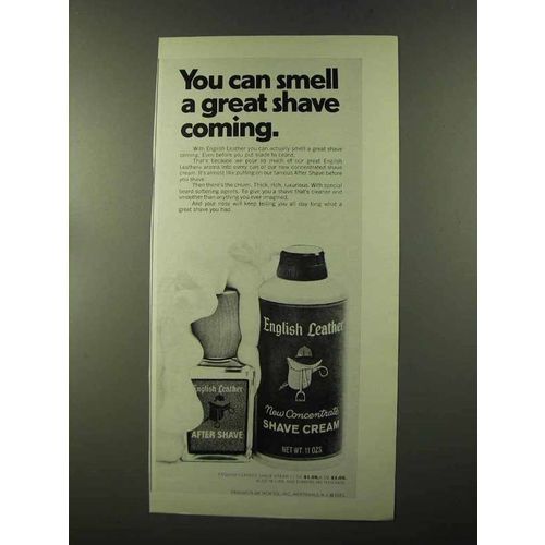 1973 English Leather After Shave and Shave Cream Ad