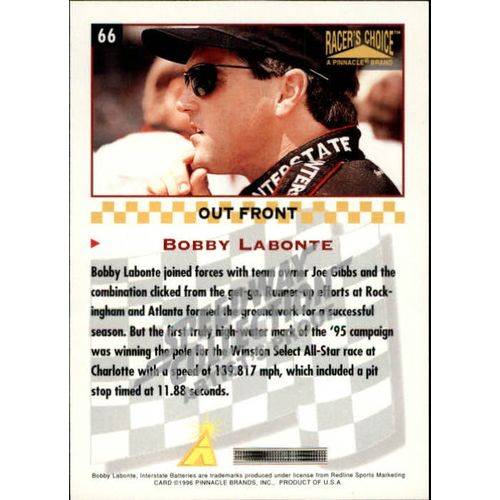 1996 Racer's Choice Bobby Labonte-Artist Proof #66