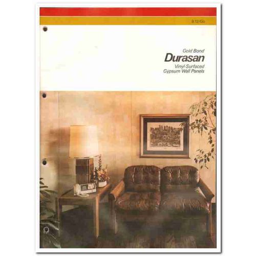 NATIONAL GYPSUM COMPANY 1982 Durasan vinyl wallboard vintage catalog
