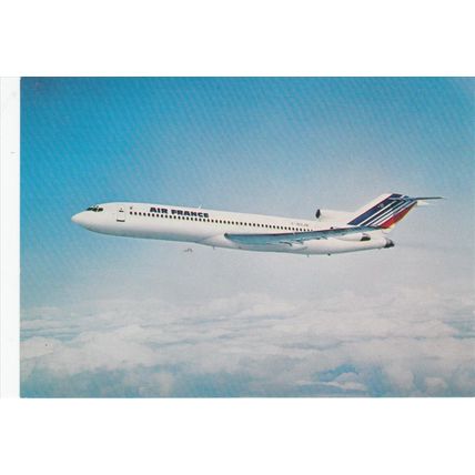 Air France Boeing B727 200 Civil Aircraft Postcard (A22632)