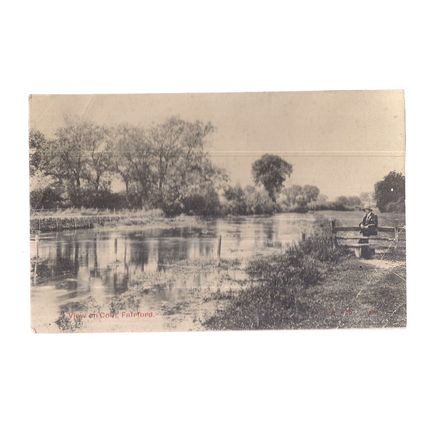 THE COLN, FAIRFORD, GLOUCESTERSHIRE. unused antique postcard Cecily series