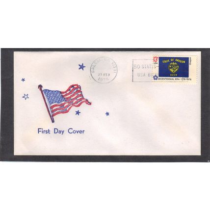 FDC 1665 13c Oregon (Unkn Cachet-U/A) CV39501