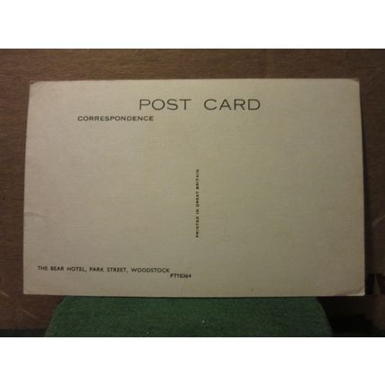 THE BEAR HOTEL, PARK STREET, WOODSTOCK, OXFORDSHIRE, unused postcard =