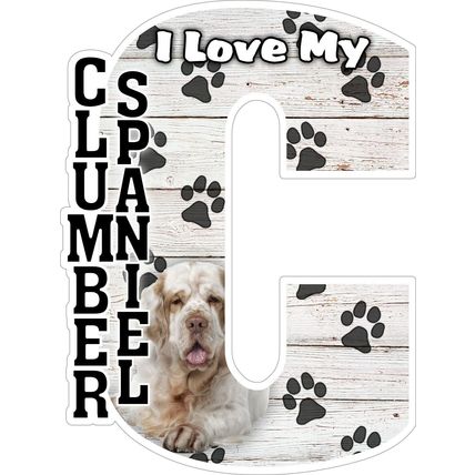 I Love My Clumber Spaniel Fridge Magnet