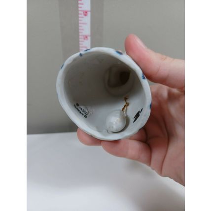 Vintage Royal Majestic Porcelain Bisque 4" Figurine Bell GIRL writing a letter