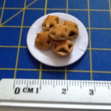 Mince Pies 1:12th scale miniature