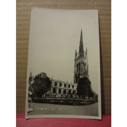 ST. JAMES CHURCH, LOUTH, LINCOLNSHIRE .. used postcard RP by F. Frith 1966 pm =