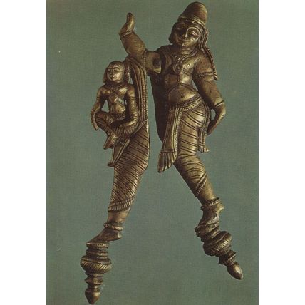Dekkan Inde India Bronze Statue Musee De L'Homme Postcard