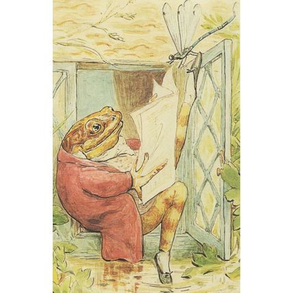 The Tale Of Jeremy Fisher House 1906 Beatrix Potter Book Postcard