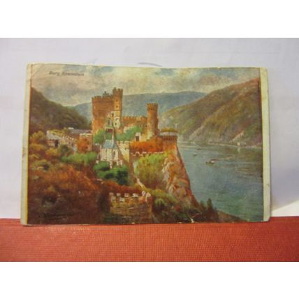 BURG RHEINSTEIN, GERMANY unused antique postcard =