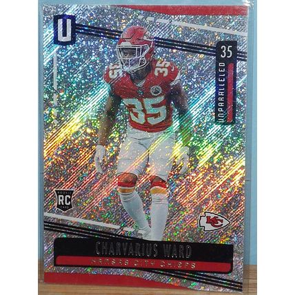 2019 Panini Unparalleled CHARVARIUS WARD (Chiefs) Rookie Card #87