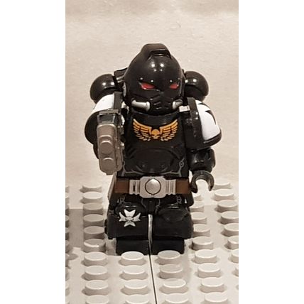 Futuristic Heavily Armoured Black Space Soldier / Marine 1 Minifigure Lego Style
