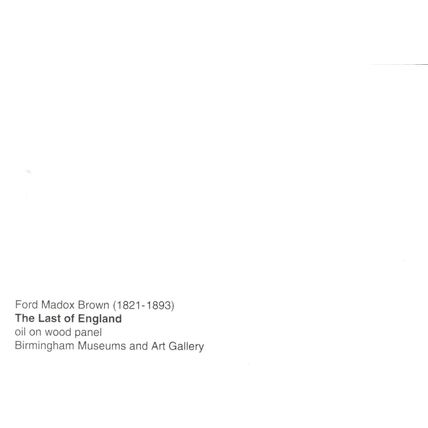 Ford Maddox Brown The Last of England Postcard unused VGC