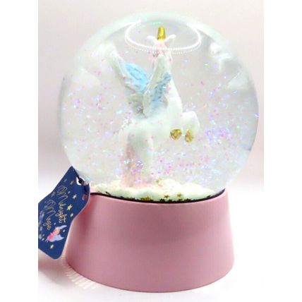 White Unicorn Snow Globe Believe in the Magic 12.5 CM Gift Home Decor Mythical