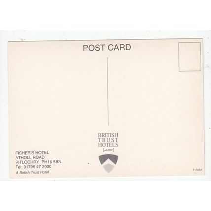 Fisher's Hotel Atholl Road Pitlochry Postcard Perthshire