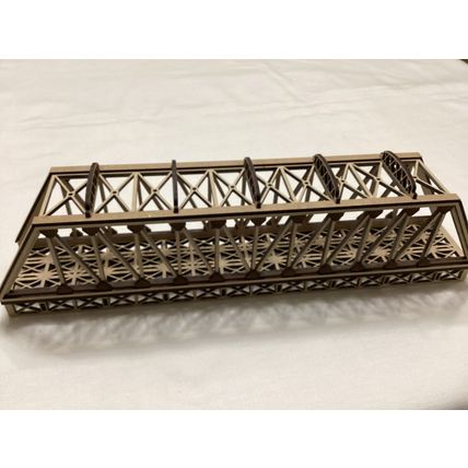 Single Track OO/OH Gauge Model Railway Box Girder Bridge 400mm Highly Detailed