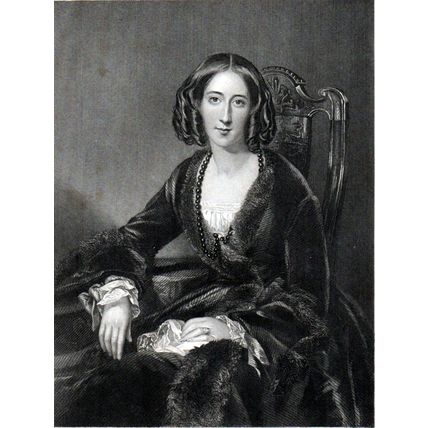 HONOURABLE MRS HENRY BAILLIE 1844 Egleton - William Fisher ANTIQUE ETCHING