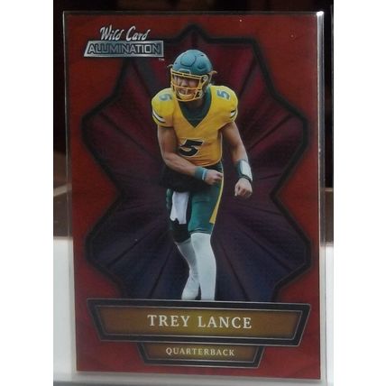 2021 Wild Card TREY LANCE (N. Dakota/49ers) Alumination Red Parallel RC #ABC-6