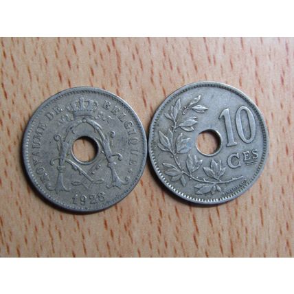 Belgium 1928 10 Centime Belgique (French Text) Coin