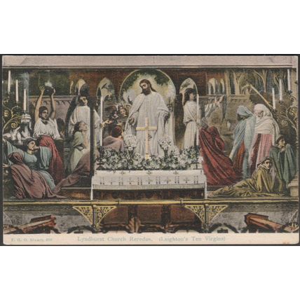 Church Reredos, Lyndhurst, Hampshire, c.1905-10 - FGO Stuart Postcard