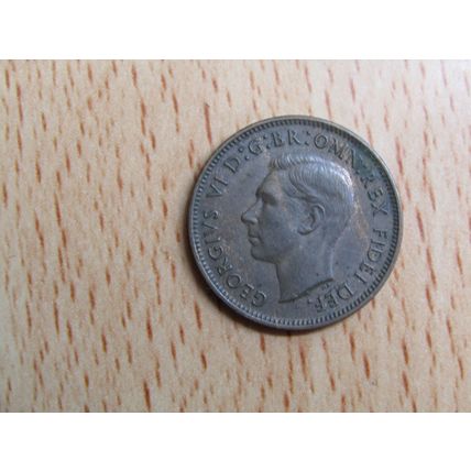 GB 1952 George VI Wren Farthing Coin