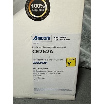 New Yellow CE262A Premium Toner Cartridge