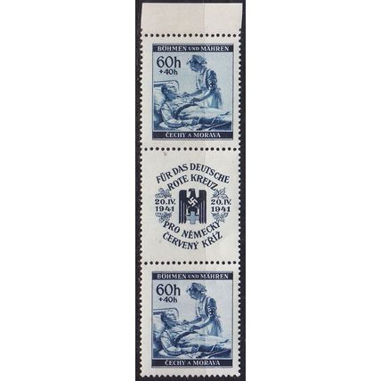 GERMANY REICH Böhmen Mähren [1941] MiNr 0062 SZd10 ( **/mnh ) Rotes Kreuz