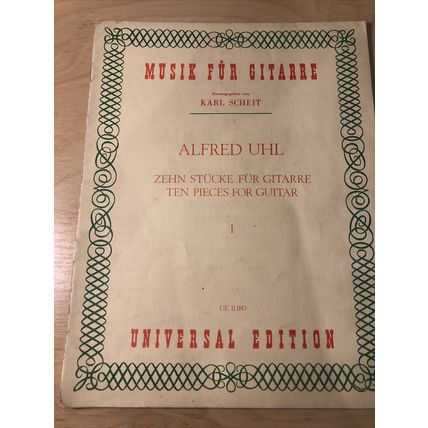 Musik Fur Gitarre Karl Scheit Alfred UHL 10 pieces For Guitar Sheet Music