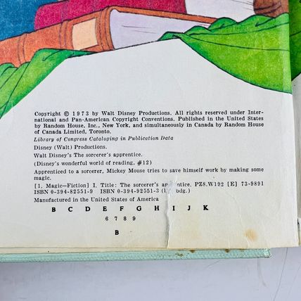 Walt Disney The Sorcerers Apprentice Vintage Hardcover Book
