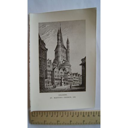 c1910 illustration Cologne, St. Martin's Church 1825