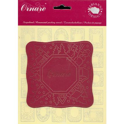 Marianne. Ornare. PM 025. Embroidery Pricking Stencil. Cardmaking Scrapbooking