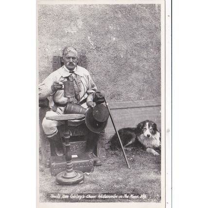 EC107 WIDECOMBE ON THE MOOR - UNCLE TOM COBLEYS CHAIR. RP POSTCARD