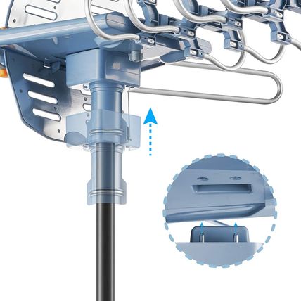 2023UPDATE!!!WA-2608 Digital Amplified Outdoor HDTV Antenna&60Ft RG6 Coax Cable