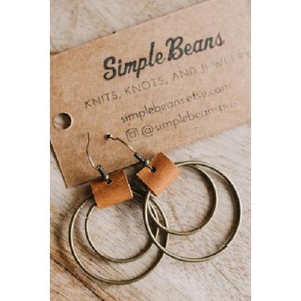 Gold Vintage Hoop Hook Earrings