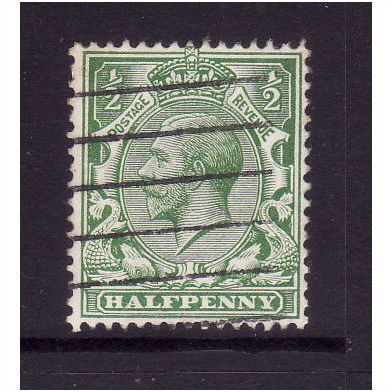 GREAT BRITAIN 1913 SG 351 1/2d GREEN FINE USED#3