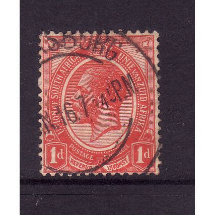 SOUTH AFRICA 1913 SG 4 1d ROSE RED FINE USED#5
