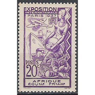 AEF N° 27 YVERT OBLITERE ( NO GUM )