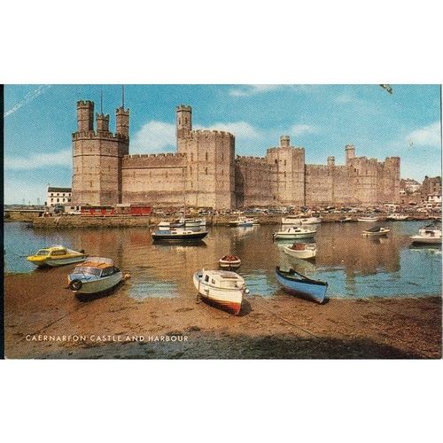 Caernarfon Castle And Harbour, N. Wales - J Salmon Ltd. - 1-11-07-08H