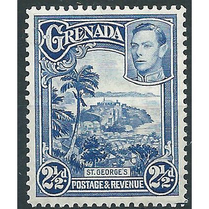 Grenada 1938 SG157 2 1/2d Bright Blue Mounted Mint ....