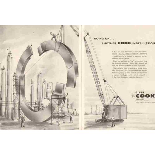 c lee cook company 1959 going up another installation oil vintage ad