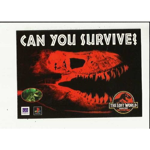 THE LOST WORLD JURASSIC PARK Poster Art Postcard by Boomerang