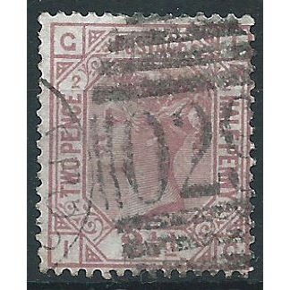 1875 SG139 2 1/2d Rosy Mauve Plate 2 Good/Fine Used "IG"