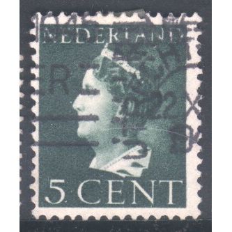 Netherlands 1940 - SG506 - 5c dark green - Queen Wilhelmina - used